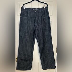 VTG Kikwear Wide‎ Leg Jeans Size 34x31 90's Throwback Vintage Denim Y2K EUC.